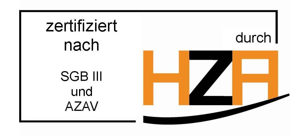 Zertifiziert nach SGB III und AZAV durch HZA